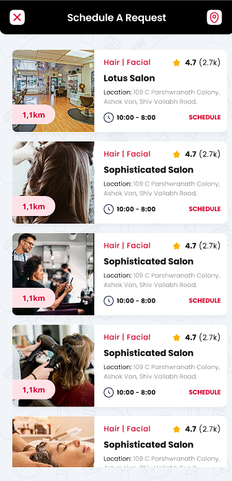 The Kainchi App Nearby Salons